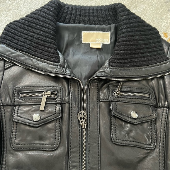 Michael Kors leather jacket - Picture 3 of 10